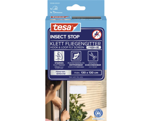 Moustiquaire à scratch Tesa Insect Stop pour fenêtres, dimension maximale 130 x 130 cm