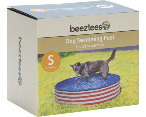Emballage d'une piscine pour chien Beetztees, taille S, 80x80x20 cm