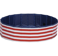 Piscine pliable à rayures