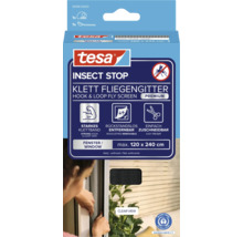 Tesa Insect Stop Klett Fliegengitterverpackung für Fenster bis maximal 120 x 240 Zentimeter