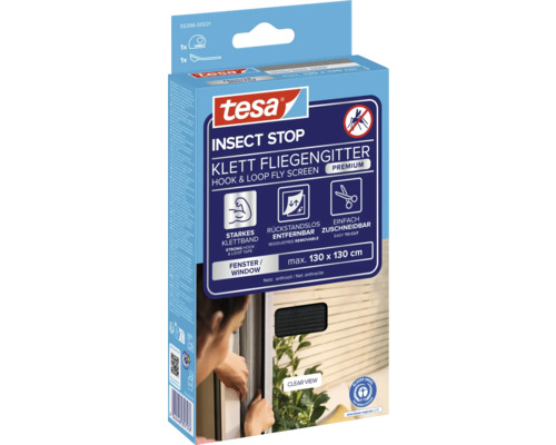 Emballage de moustiquaire à scratch Tesa Insect Stop, maximum 130 x 130 centimètres