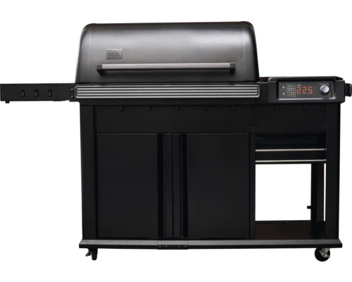 Gril à pellets de bois avec commande numérique et espace de rangement