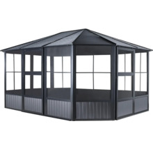 Gartenpavillon mit Dach und Seitenwänden