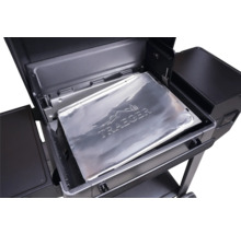 Protection en aluminium Traeger pour le bac de récupération des graisses d'un barbecue à pellets.