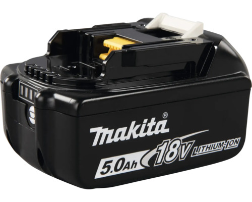 Batterie Makita 18 Volts Lithium-Ion avec une capacité de 5,0 Ampères-heures