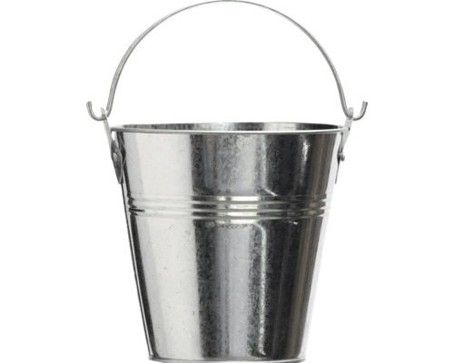 Seau en métal galvanisé avec anse