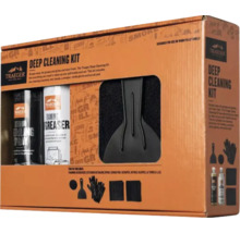 Kit de nettoyage en profondeur Traeger pour barbecue avec dégraissant, spray nettoyant, grattoir, tampon à récurer, gants et chiffons.
