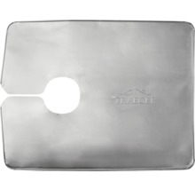 Revêtement de bac à graisse Traeger en aluminium pour barbecue à granulés avec logo.