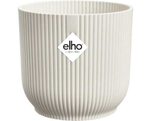 Pot de fleurs Elho Vibes fold plastique Ø 18 cm h 16,8 cm blanc Pot de fleurs Elho avec texture côtelée