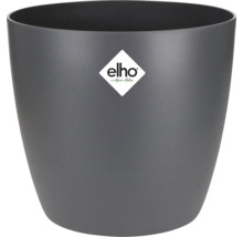 Pot de fleurs gris en plastique avec logo Elho