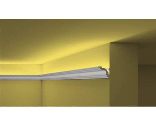 Deckenleiste aus Kunststoff im Innenraum