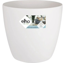 Pot de fleurs blanc en plastique