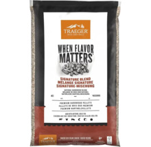 Traeger Hartholzpellets Signature-Mischung für Pelletgrills, 9 Kilogramm Beutel.
