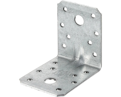 Équerre d'assemblage métallique avec trous de fixation