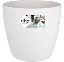 Weisser Blumentopf aus Kunststoff