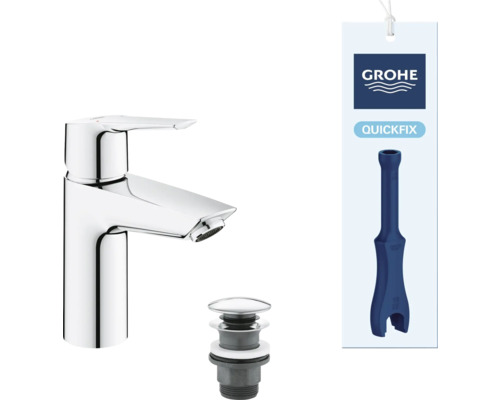 Robinet de lavabo avec garniture de vidange et outil de montage