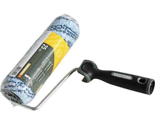 Rouleau de peinture avec support et poignée