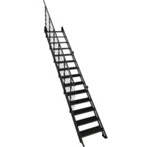 Metalltreppe mit Geländer für den Aussenbereich