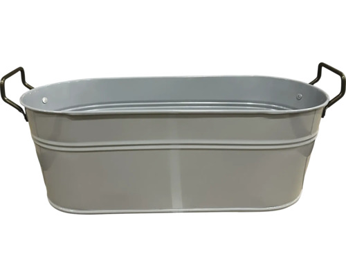 Dekorative Zinkwanne mit Griffen
