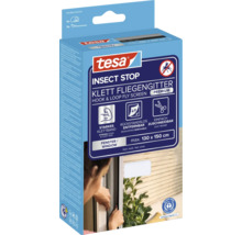 Moustiquaire à scratch Tesa Insect Stop pour fenêtres, dimension maximale 130 x 150 centimètres, aide au montage incluse, label environnemental Ange bleu