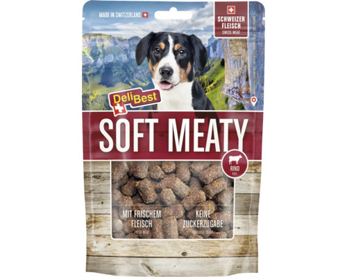 Verpackung DeliBest Soft Meaty Hundesnack mit Rindfleisch