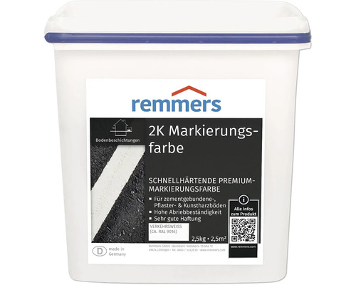 Remmers Peinture de marquage 2K en seau pour revêtements de sol