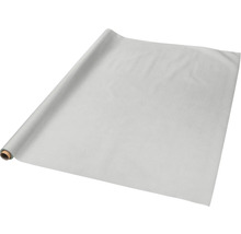 Feutre de protection pour peintre en textile non tissé sur un mandrin en carton, partiellement déroulé.