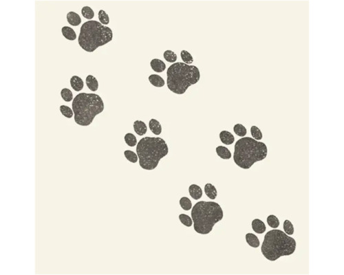 Motif avec plusieurs empreintes de pattes d'animaux.
