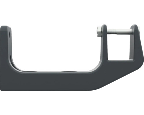 Support de serrage pour verre en métal avec vis de fixation pour le montage.