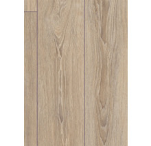 Laminatboden mit Holzstruktur in Dielenoptik.
