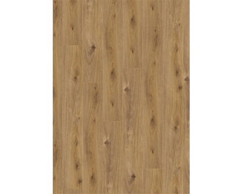 Laminatboden in Eichenoptik mit Astlöchern und natürlicher Holzmaserung.