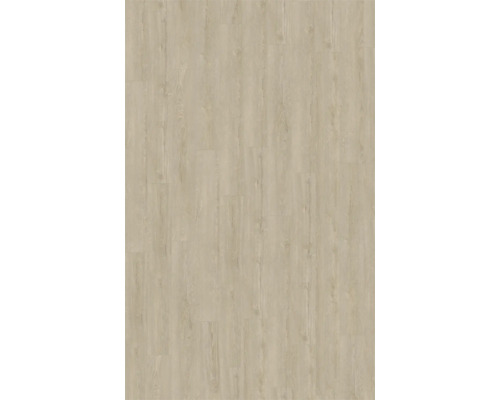 Laminatboden in heller Eichenoptik mit feiner Holzmaserung.