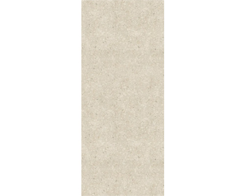Carreau en grès cérame aspect pierre naturelle, beige, rectangulaire.