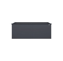 Carré potager surélevé rectangulaire weka en anthracite.
