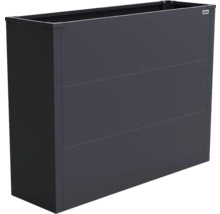 Carré potager Weka en métal de forme rectangulaire.