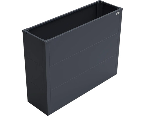 Jardinière surélevée Weka en métal anthracite, rectangulaire, Weka Logo.
