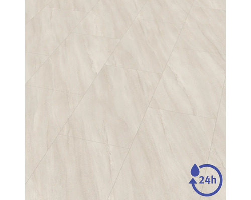Carrelage de sol aspect pierre avec 24 heures de résistance à l'eau.