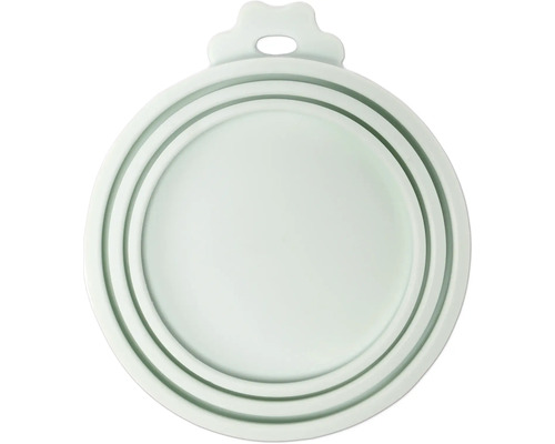 Finevo Couvercles pour boîtes de nourriture lot de 2 Couvercle universel en silicone pour boîtes de conserve avec plusieurs tailles de bagues et une languette.