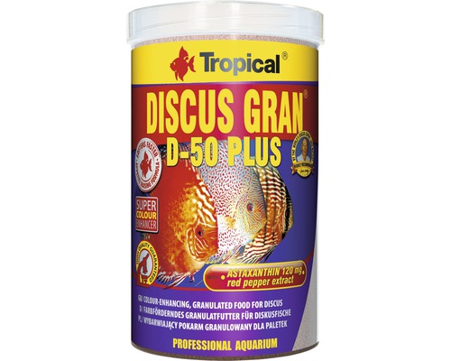 Nourriture en granulés Tropical Discus Gran D-50 Plus 1 l