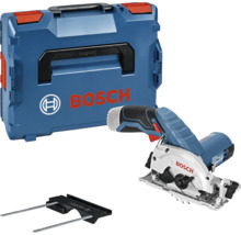 Scie circulaire sans fil Bosch avec butée parallèle et coffret de transport.