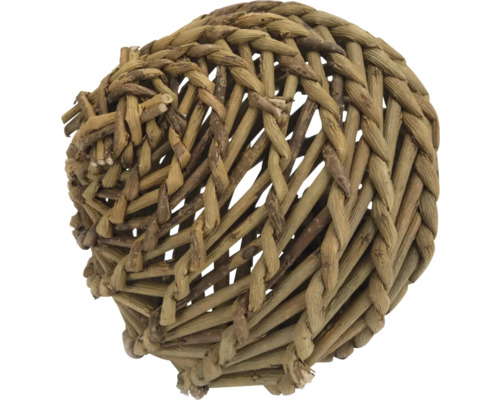 Geflochtener Weidenball für Kleintiere aus Naturmaterial