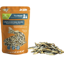 Sprats de la Baltique séchés à l'air Dauerkauer, snack protéiné pour chiens et chats, sans gluten et sans sucre.