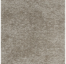 Moquette beige à poils courts avec une texture structurée.