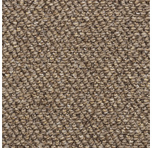 Moquette à boucles structurée marron.