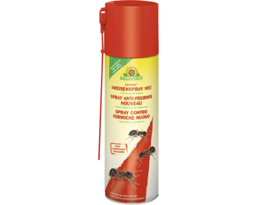 Spray anti-fourmis Neudorff Loxiran nouveau pour intérieur et extérieur, sans matières actives synthétiques, insecticide contre les fourmis.