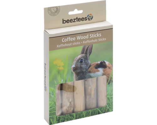 Beeztees Kaffeeholz Sticks für Kleintiere wie Kaninchen und Meerschweinchen, Naturprodukt.
