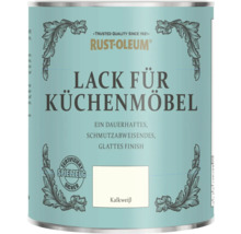 Pot de peinture pour meubles de cuisine Rust-Oleum en blanc craie, fini durable et résistant à la saleté, certifiée sans danger pour les jouets.