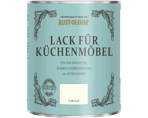Rust-Oleum® Küchenmöbellack Kalkweiss 750 ml Dose Rust-Oleum Lack für Küchenmöbel in Kalkweiß, dauerhaftes und schmutzabweisendes Finish, zertifiziert spielzeugsicher.
