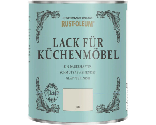 Rust-Oleum® Küchenmöbellack Jute 750 ml Rust-Oleum Lack für Küchenmöbel im Farbton Jute, glattes Finish, zertifiziert spielzeugsicher.