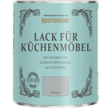 Peinture Rust-Oleum pour meubles de cuisine en anthracite, Rust-Oleum Logo, certifiée sans danger pour les jouets, finition lisse et antisalissure.